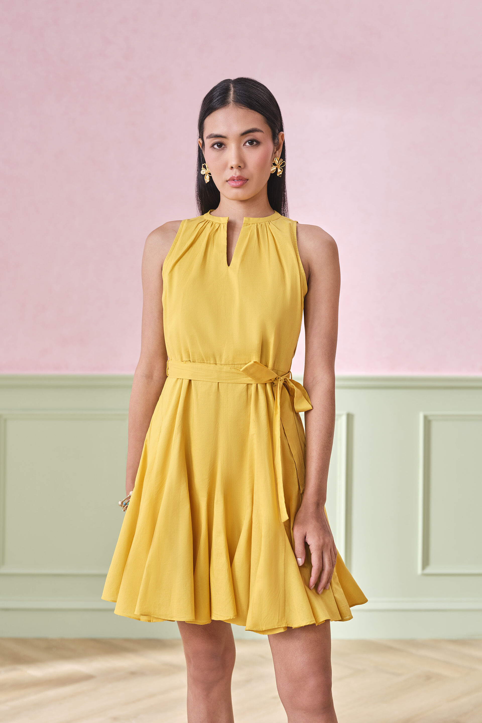 Alessia Dress, Ochre, image 2